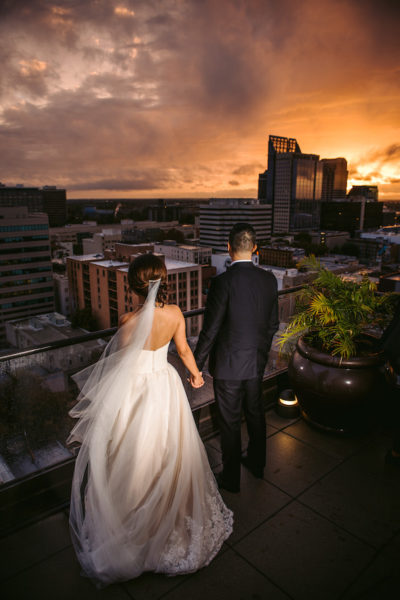 Amazing sunset photos from Citizen Hotel wedding